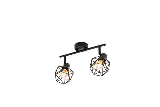 Lustra Rustica Colette Neagra D370 E14*2