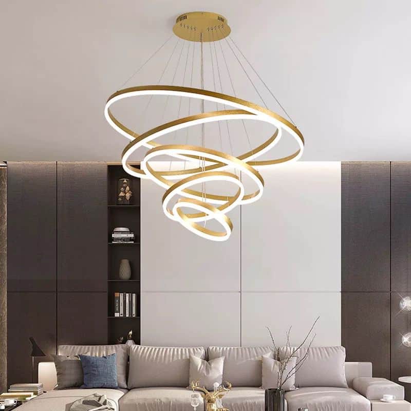 Lustra Led Aurie Xantes Rings 169×2w D1000×H2000mm