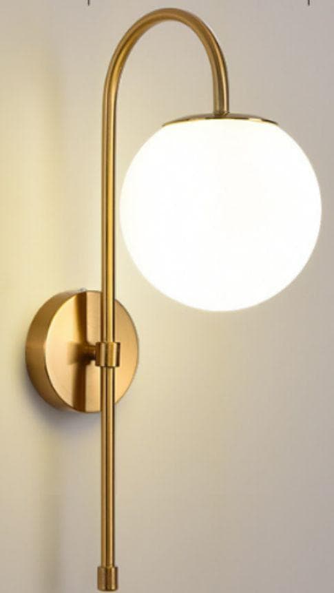 Aplica Eleganta Perete Glob Alb, Aurie