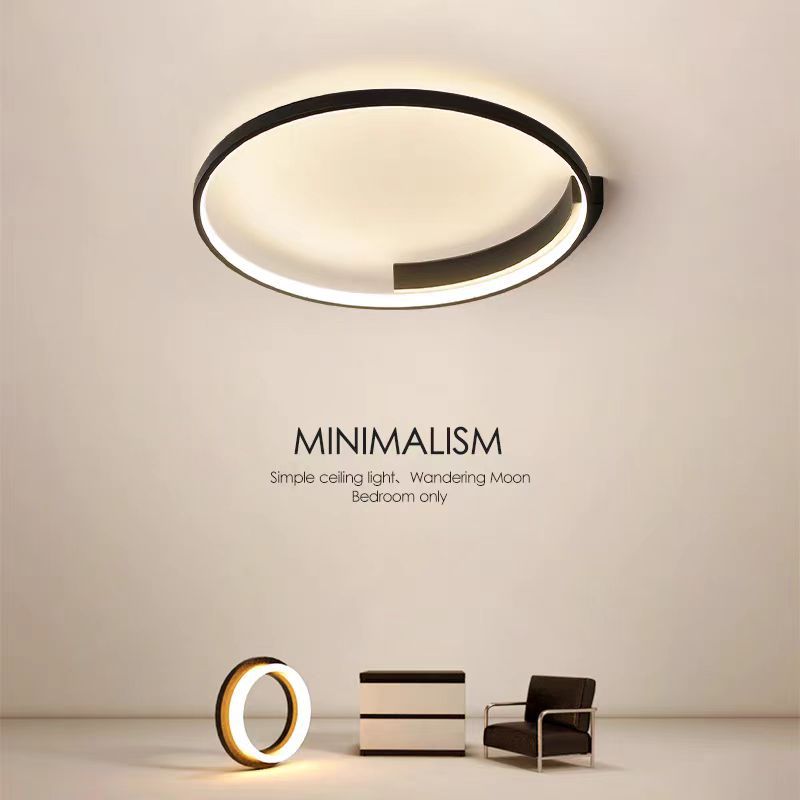 Lustra LED Neagra tip Cerc Nyra 60W D500