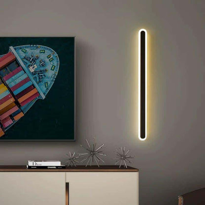 Lustra LED Bara Neagra Gwen 80cm, 40W