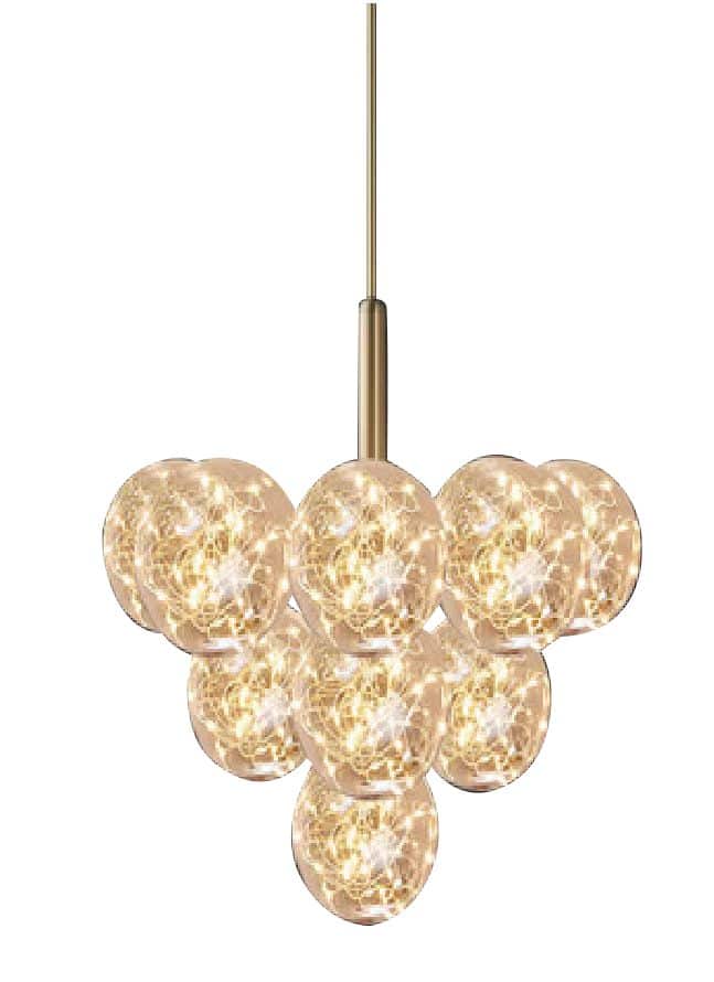 Lustra Led Selenna 13 Globuri 90w 500×H1000mm