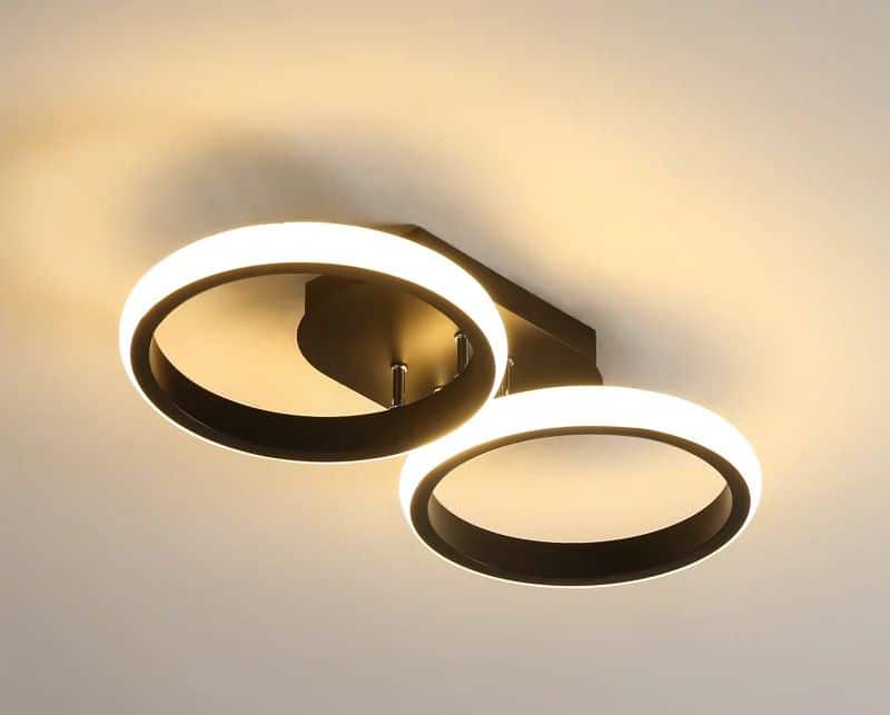 Lustra Led Neres 2 Cercuri 22×2w 440×210×H90mm