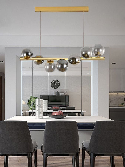 Lustra LED Aurie Lilou cu 7 Globuri Fumurii