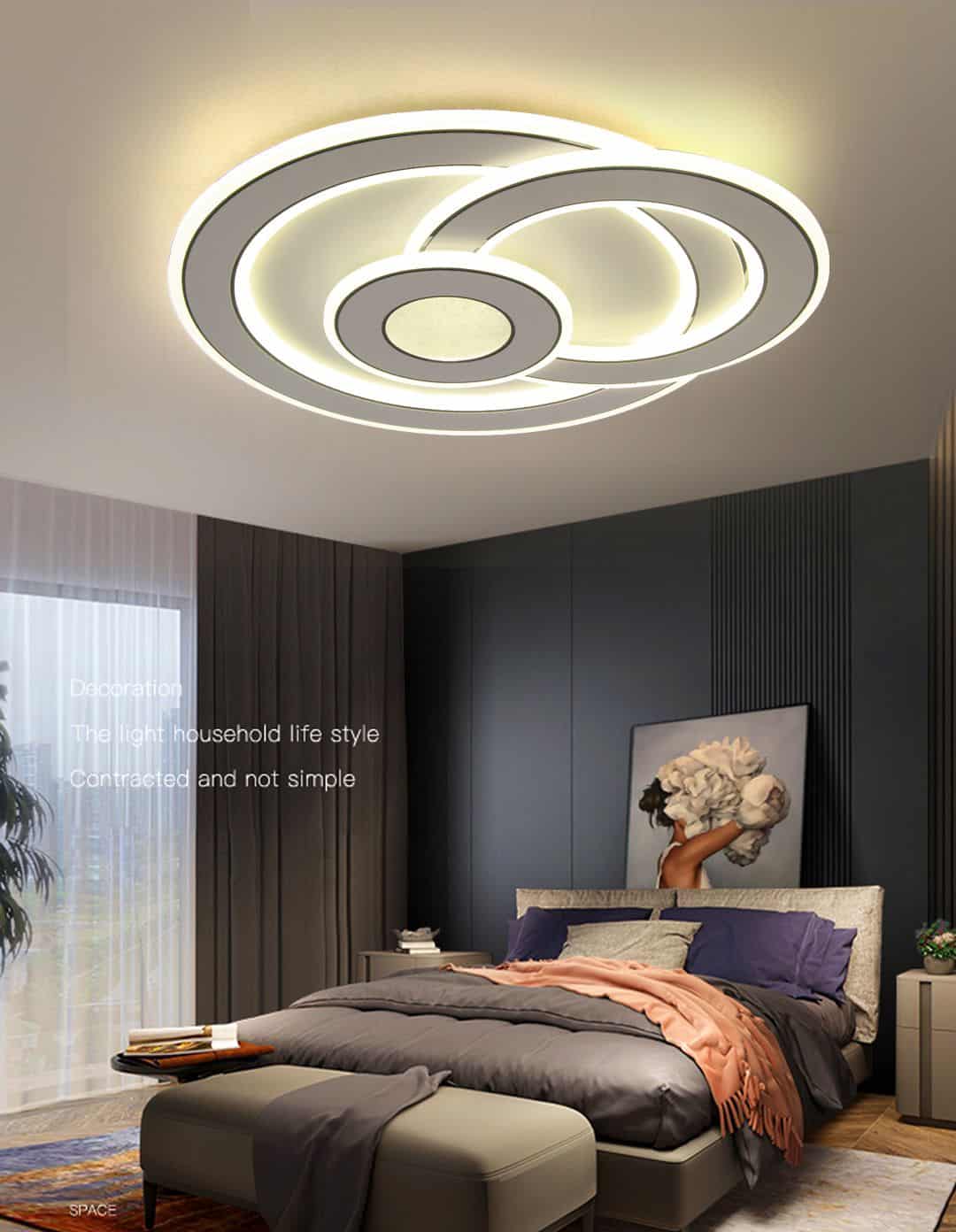 Lustra LED Paloma, Telecomanda Wifi 2.4G, 120W
