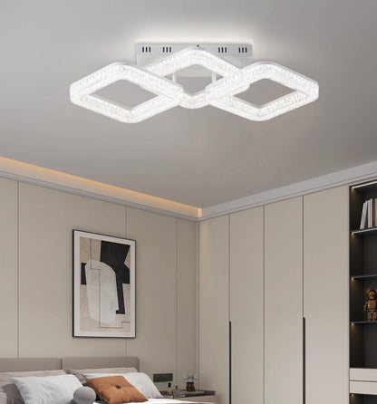 Lustra Led Lavena 2 Patrate D650 120W
