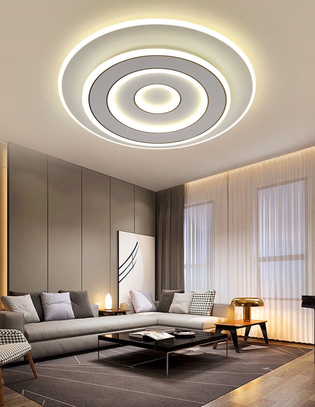 Lustra LED Selene, Telecomanda Wifi 2.4G, 120W