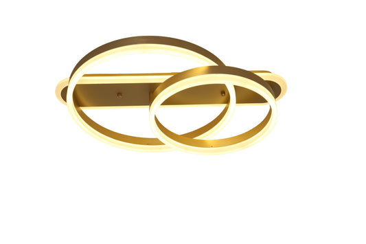 Lustra LED Aurie Ellyen 2 Cercuri 120W Telecomanda