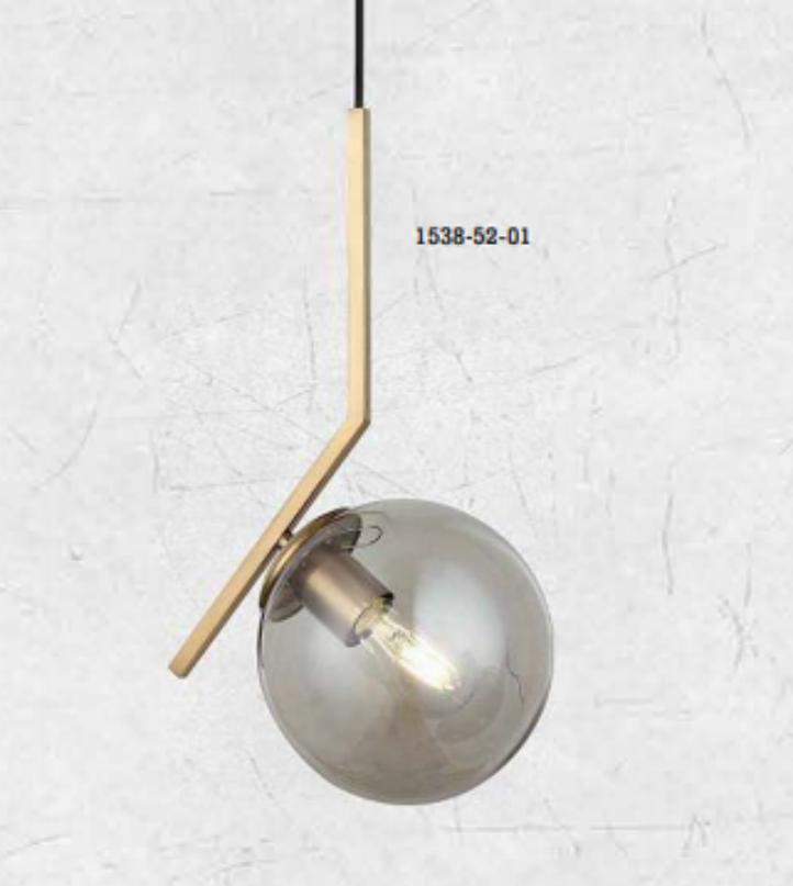 Lustra Aurie cu Golb Titan 1xE27 maxim 60W