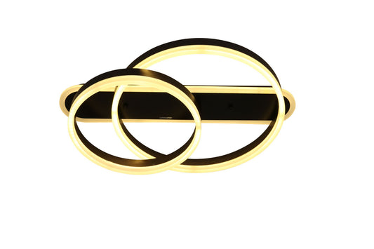 Lustra LED Maro Fleres 2 Cercuri 120W Telecomanda