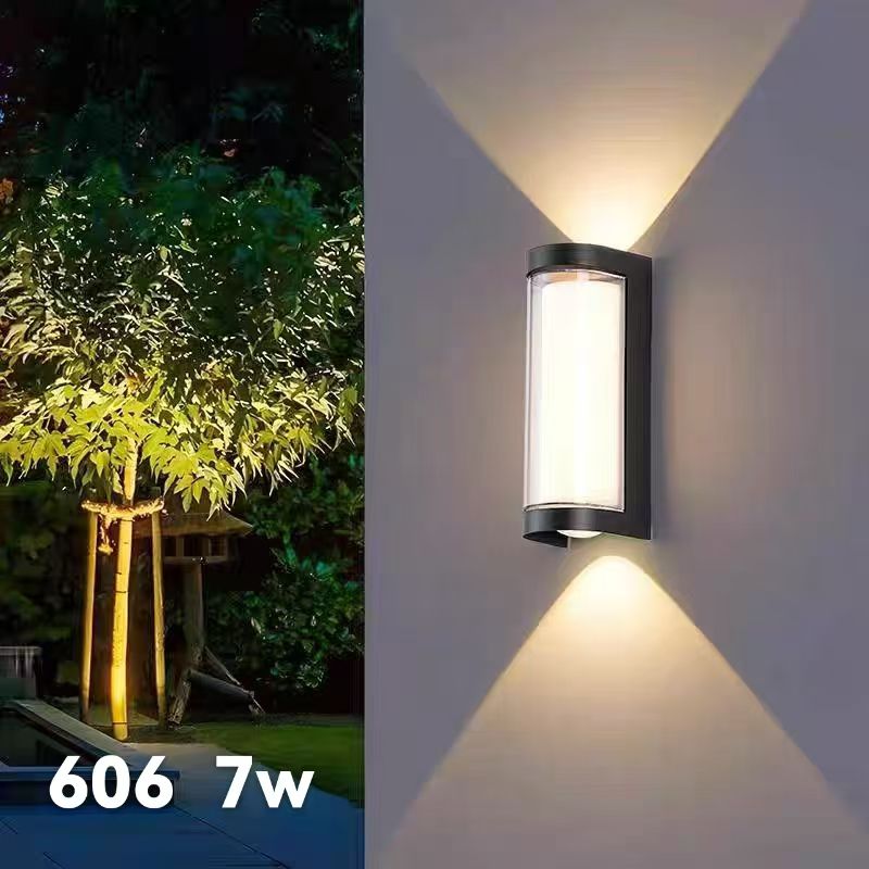 Aplica de Exterior Neagra Lunedra 7W IP65 3000k