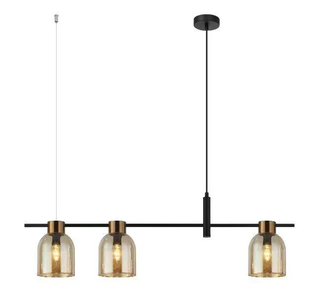 Lustra Neagra cu Auriu Blythe D870 3xE27