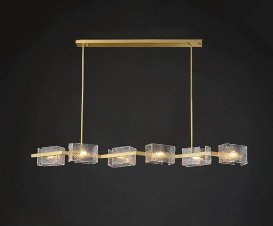 Lustra Aurie Isaya 6 Abajururi E14 1500×280×600