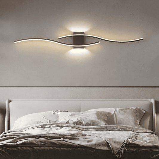 Aplica LED Alice Black 80cm Moderna 44W