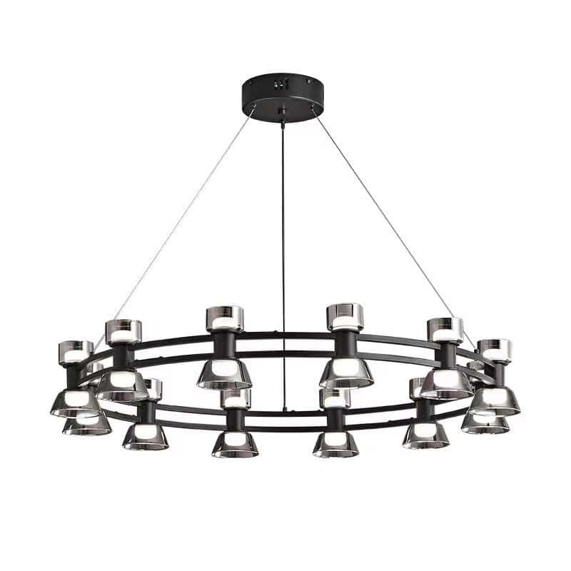 Lustra LED Moderna 12 Olive 72W Lumina Neutra
