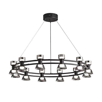 Lustra LED Moderna 12 Olive 72W Lumina Neutra