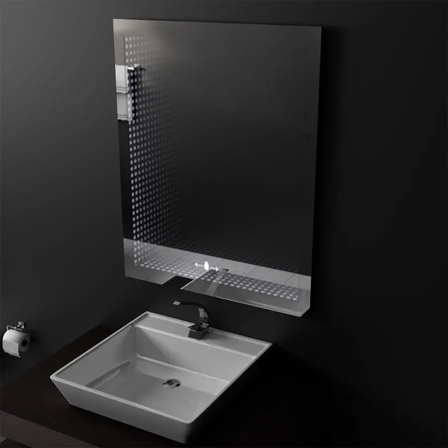 Oglinda LED Rectangulara, 60x80cm, Premium Morrin Senzor MotionGlow Marcello, Efect 3D
