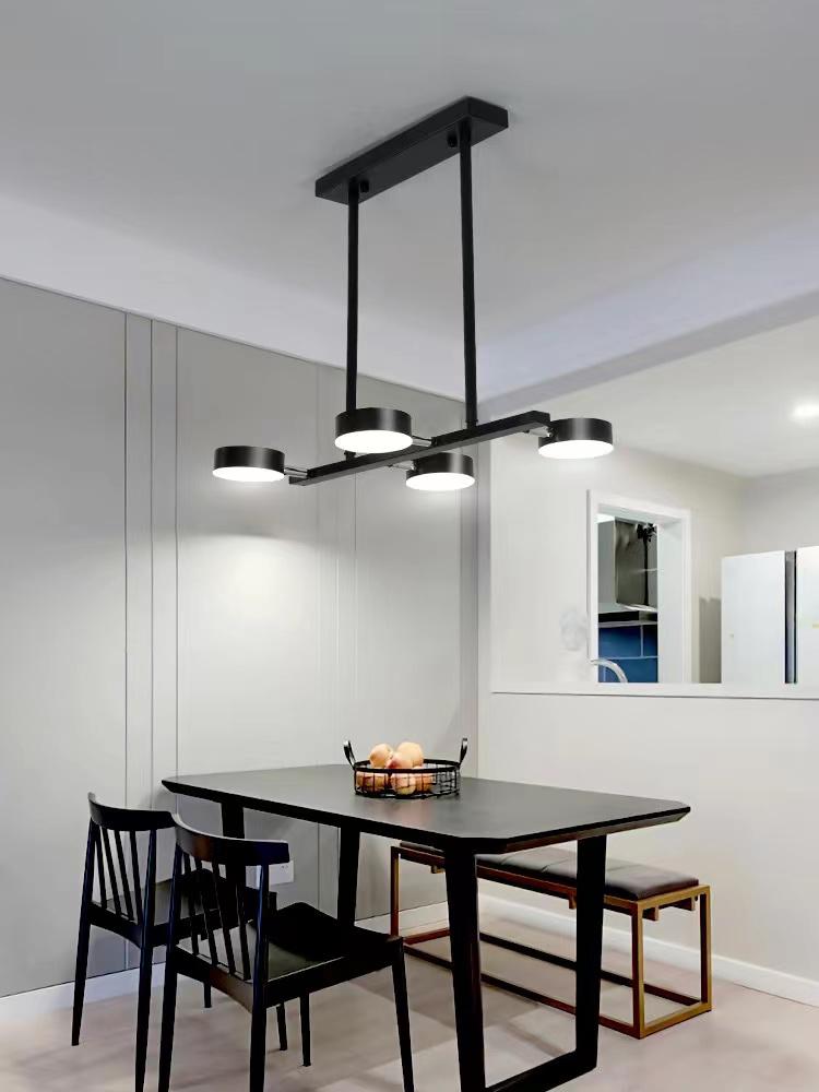 Lustra LED Neagra 60W Emillia Telecomanda