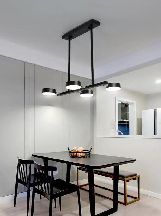 Lustra LED Neagra 60W Emillia Telecomanda