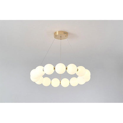 Lustra LED Moderna Sabrinne 14 Globuri Albe, 40W