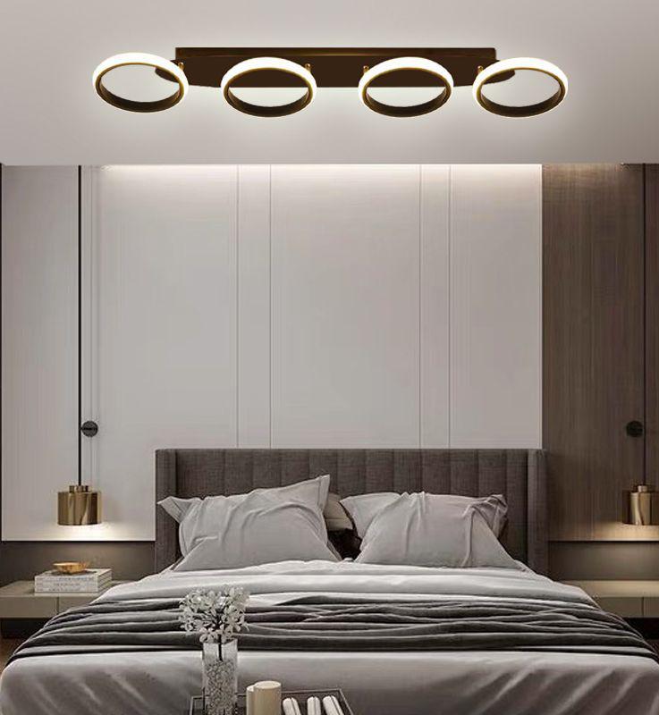 Lustra Neagra Ombryna 4 Cercuri 44×2w L900