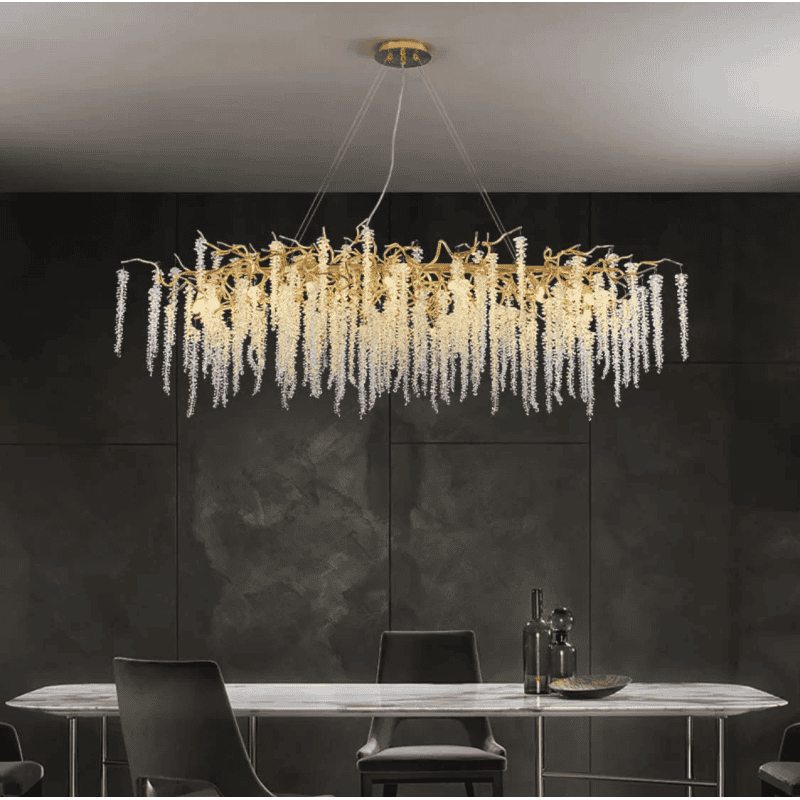 Candelabru Modern de Cristal Cassandra D120CM, E14