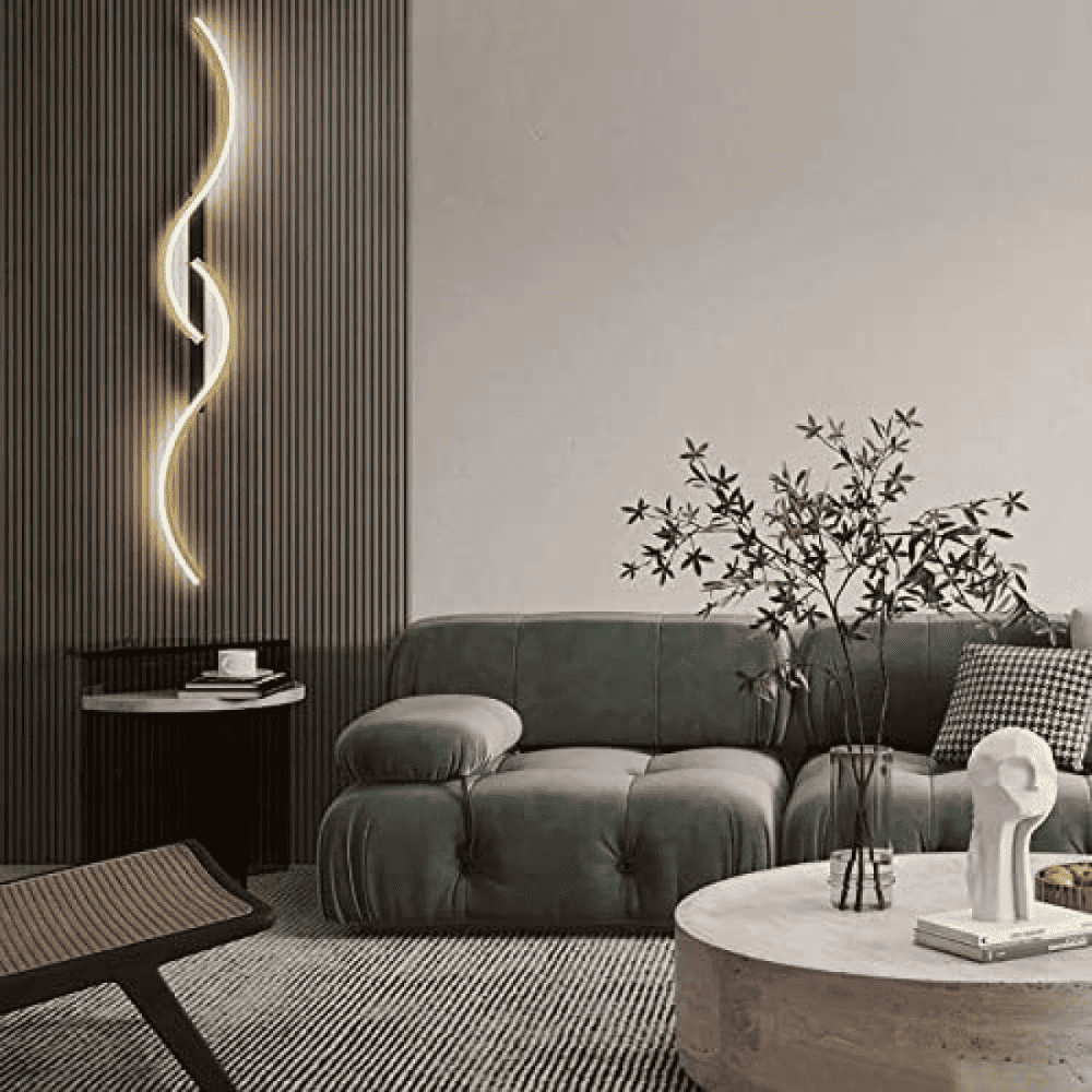 Aplica LED Isla 60cm Negru &amp; Gold Moderna 32W