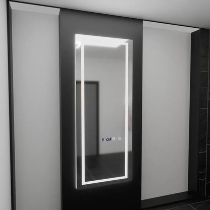 Oglinda LED Rectangulara, 60x150cm, Premium Alessia Senzor Radar Marcello, Sistem Dezaburire, Ceas &amp; Termometru, Dimabila, Dressing Couture