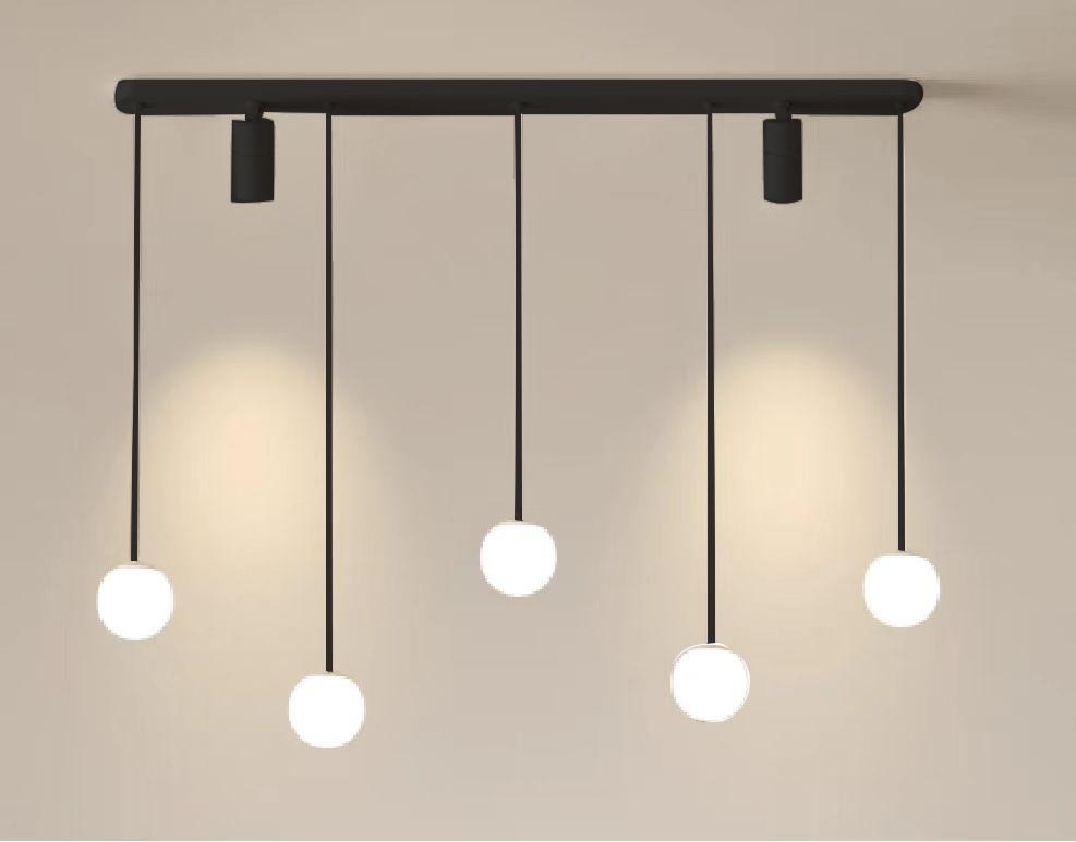 Lustra Neagra Thessy 50w+6w Telecomanda 1100×H1100mm