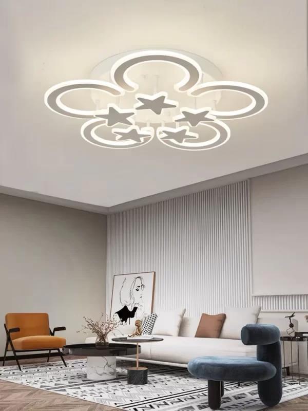 Lustra LED Stele Zepha 105×2w D600×H110mm Telecomanda