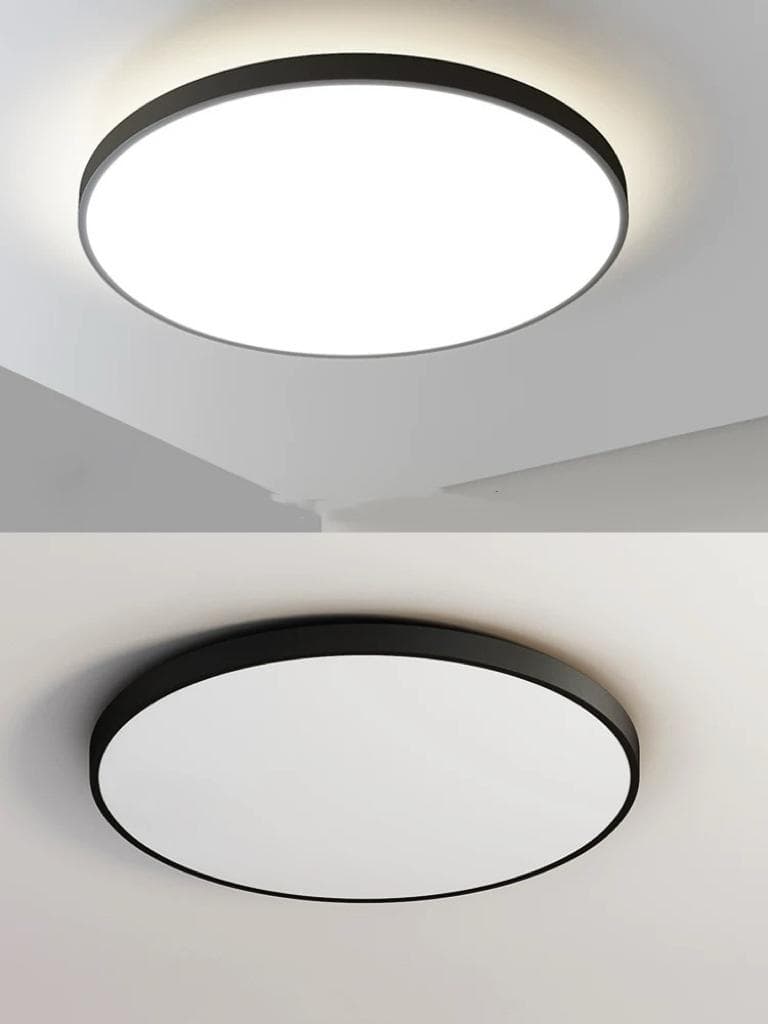 Plafoniera Led Neagra Valeria, Subtire 40w, D400