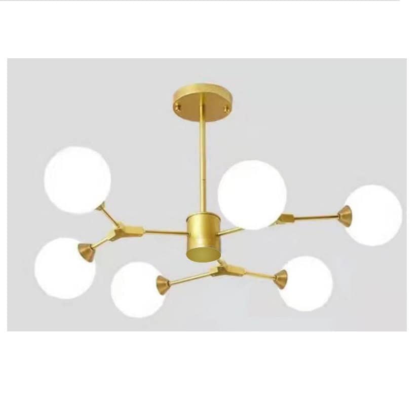 Lustra Aurie Callista 6 Globuri Albe G9 860x650