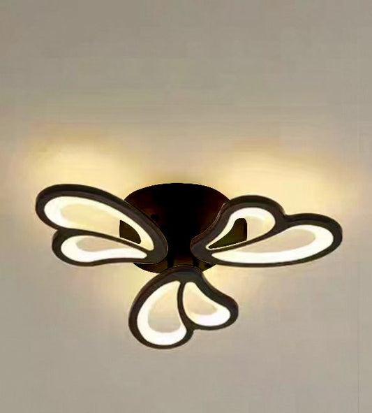 Lustra Led Neagra Maelle D450 98W Telecomanda