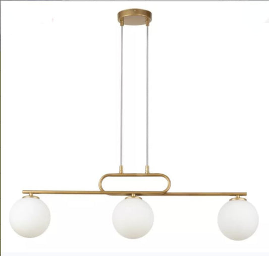 Lustra Aurie Fiamera 3 Globuri Albe E27x3