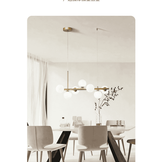 Lustra LED Infinity Globes cu 7 Glob Alb Mat G9