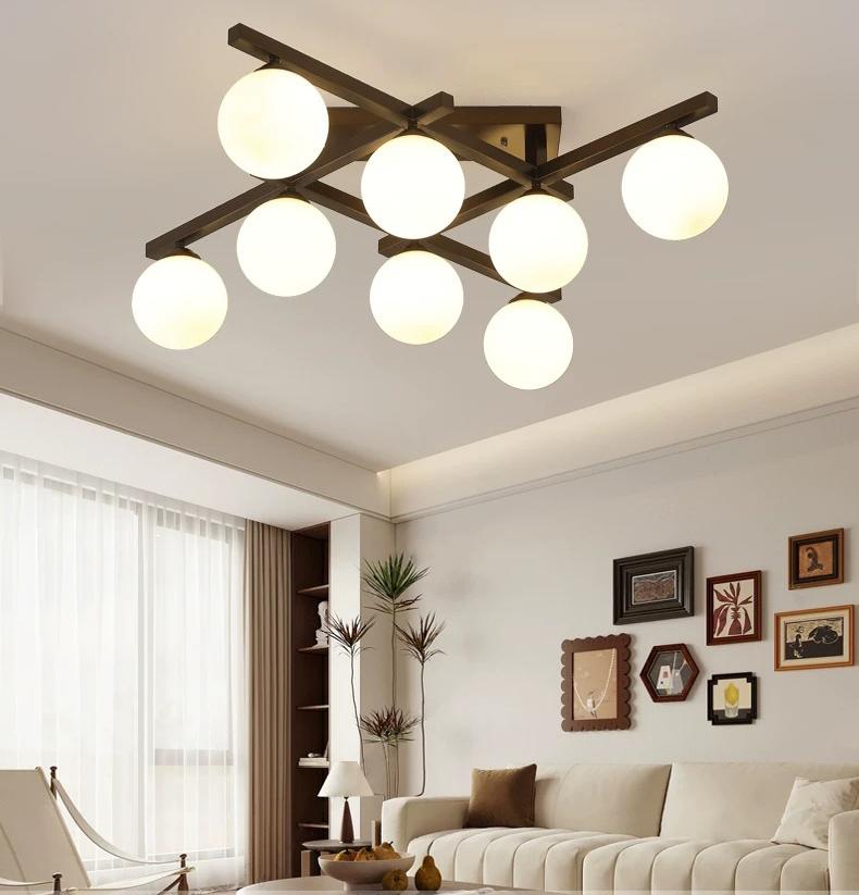 Lustra 8 Globuri Nicasia E27 D820×270mm