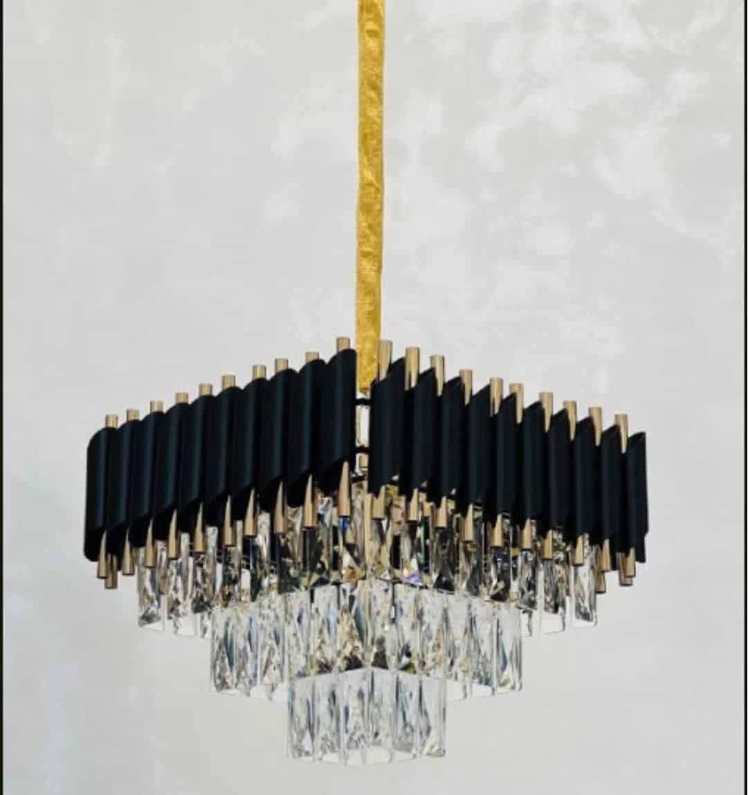 Candelaburu Negru Priscilla Modern 5xE14