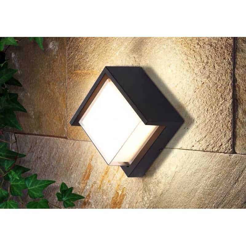 Aplica LED Luca Patrat Exterior 12W Lumina calda