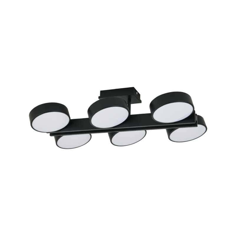 Lustra LED Neagra Azalia 6x12w Telecomanda