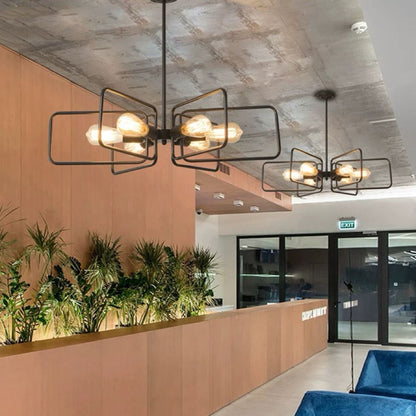 Lustra Neagra Moderna Dephes D700 E27×6