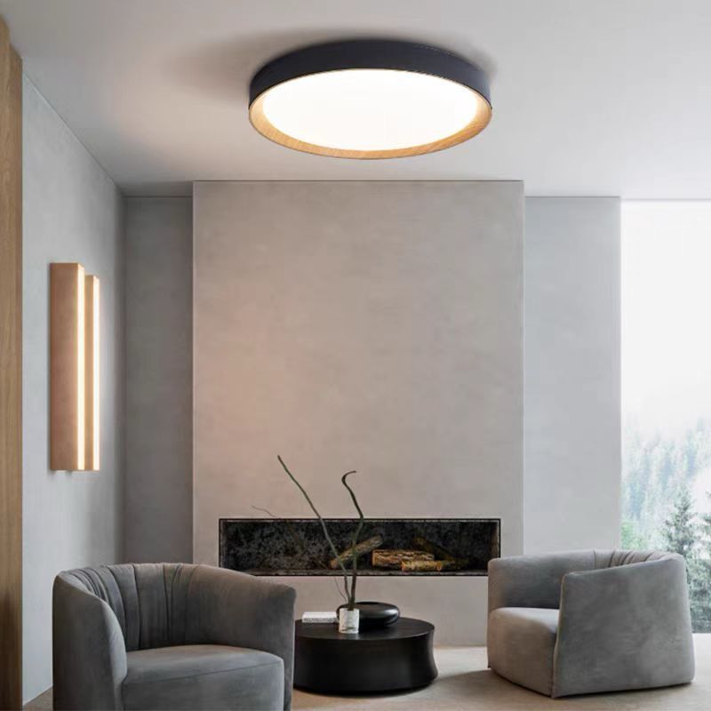 Plafoniera Led Neagra Cassya D400 72W Telecomanda