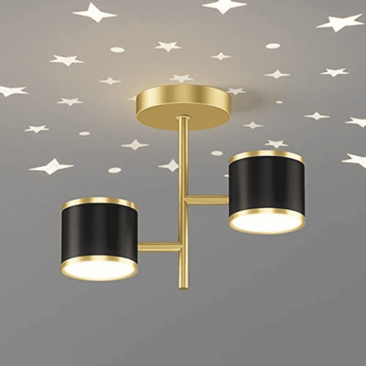 Plafoniera LED Isidorelle Golden Stars Black 14W