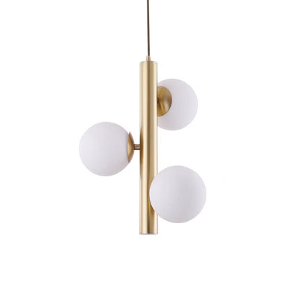 Lustra Aurie Winona 3 Globuri Albe