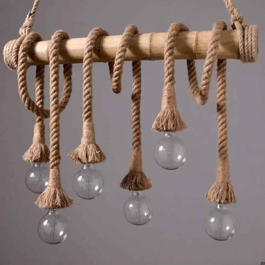 Lustra Rustica Elisia E27 Bambus Max 40W/Bec