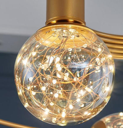 Lustra LED Xyla 6 Globuri Transparente