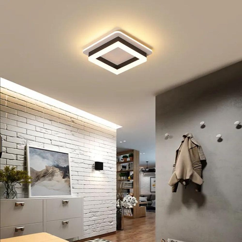 Plafoniera Led Elliana Black Patrat 41W