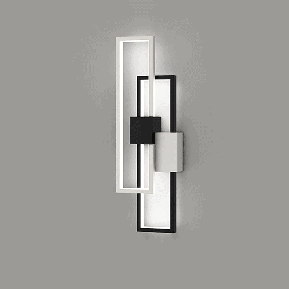 Aplica LED Eudora Negru cu Alb Moderna 30W