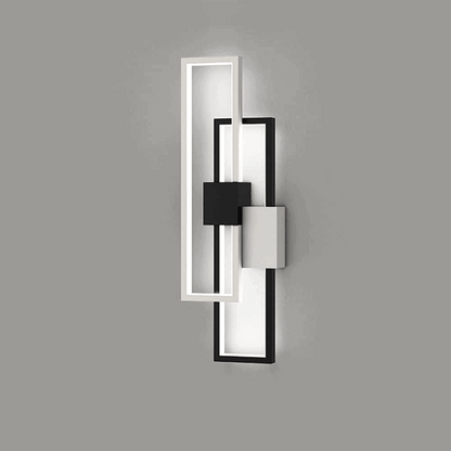 Aplica LED Eudora Negru cu Alb Moderna 30W