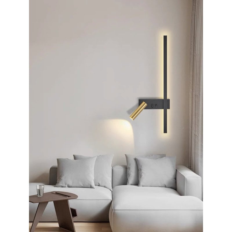 Aplica LED Neagra Athena Bara 50CM 23W