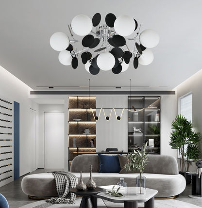 Lustra 9 Globuri Albe Aella D860 E27×9